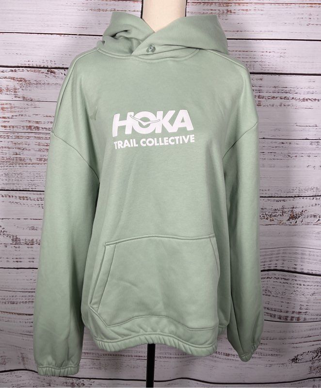 Hoka Green Pullover Hoodie - Men's Size Medium