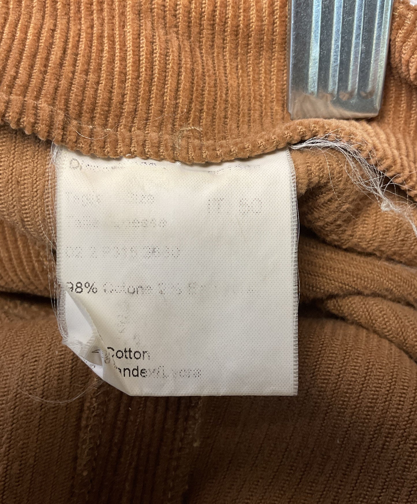 Piazza Sempione Brown Corduroy Side Zip Pants - Size IT50 US XL