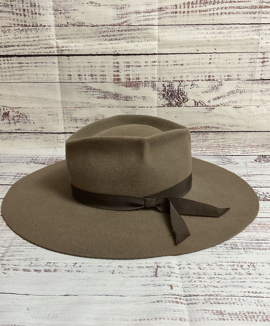 Gladys Tamez Millinery Los Angeles Handmade Beige Felt Hat - Size XS