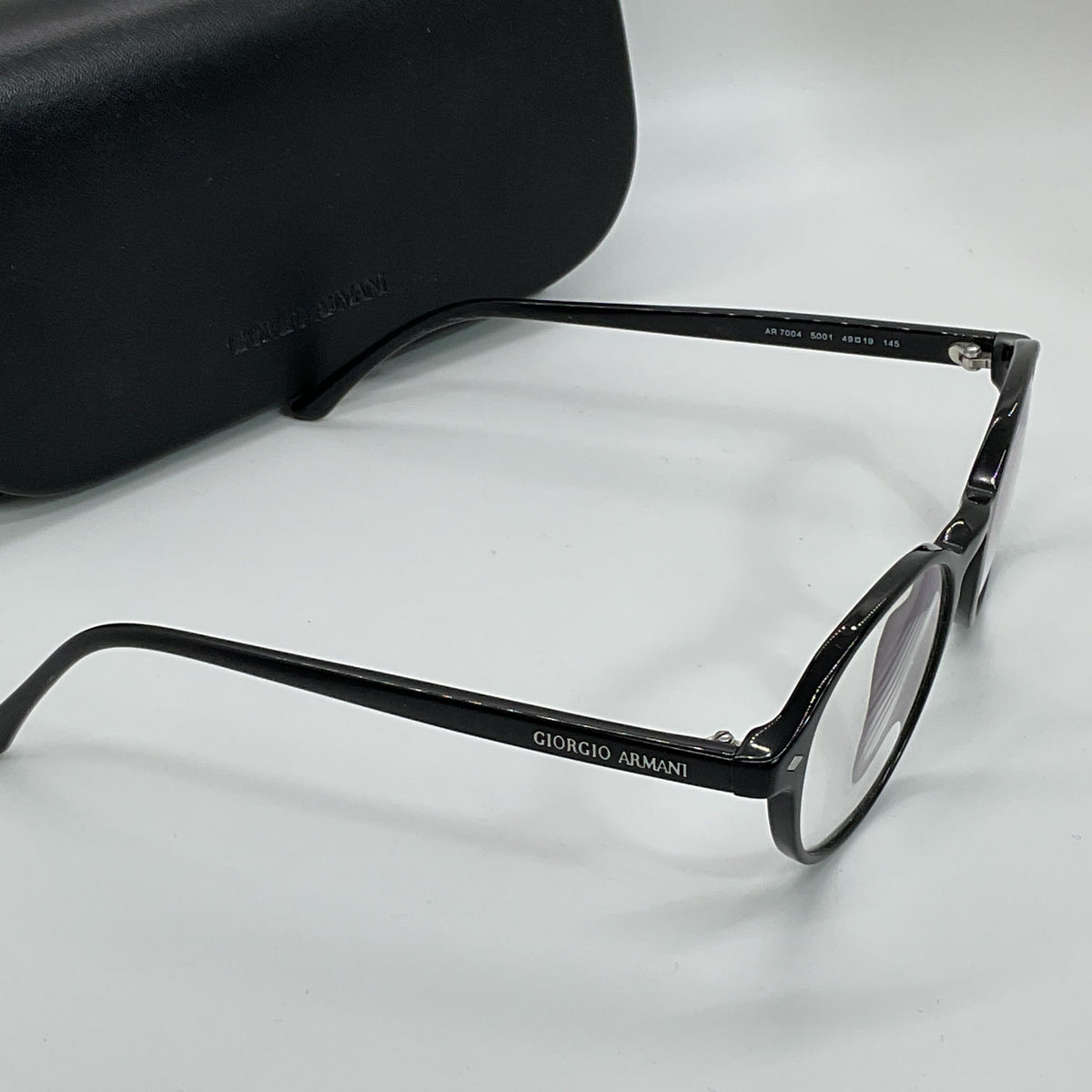 GIORGIO ARMANI AR7004 5001 Black Round Eyeglasses- 49[ ]19 145 (FRAMES ONLY)