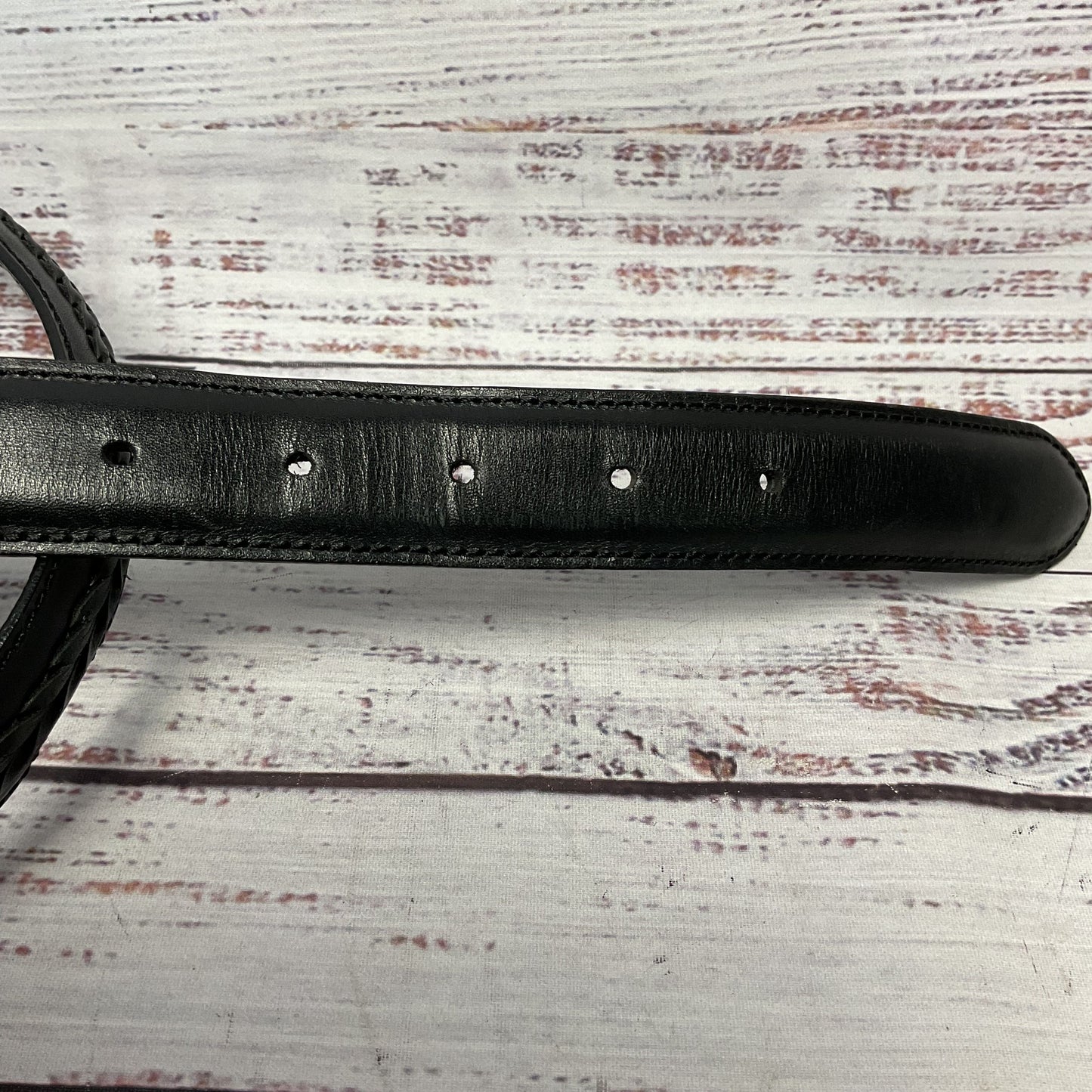 Coach Black British Tan Full Grain Leather 5913 Belt - Size 36"