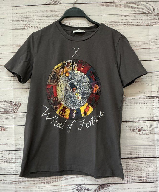 Women's Christian Dior Gray Wheel of Fortune T-shirt Size S