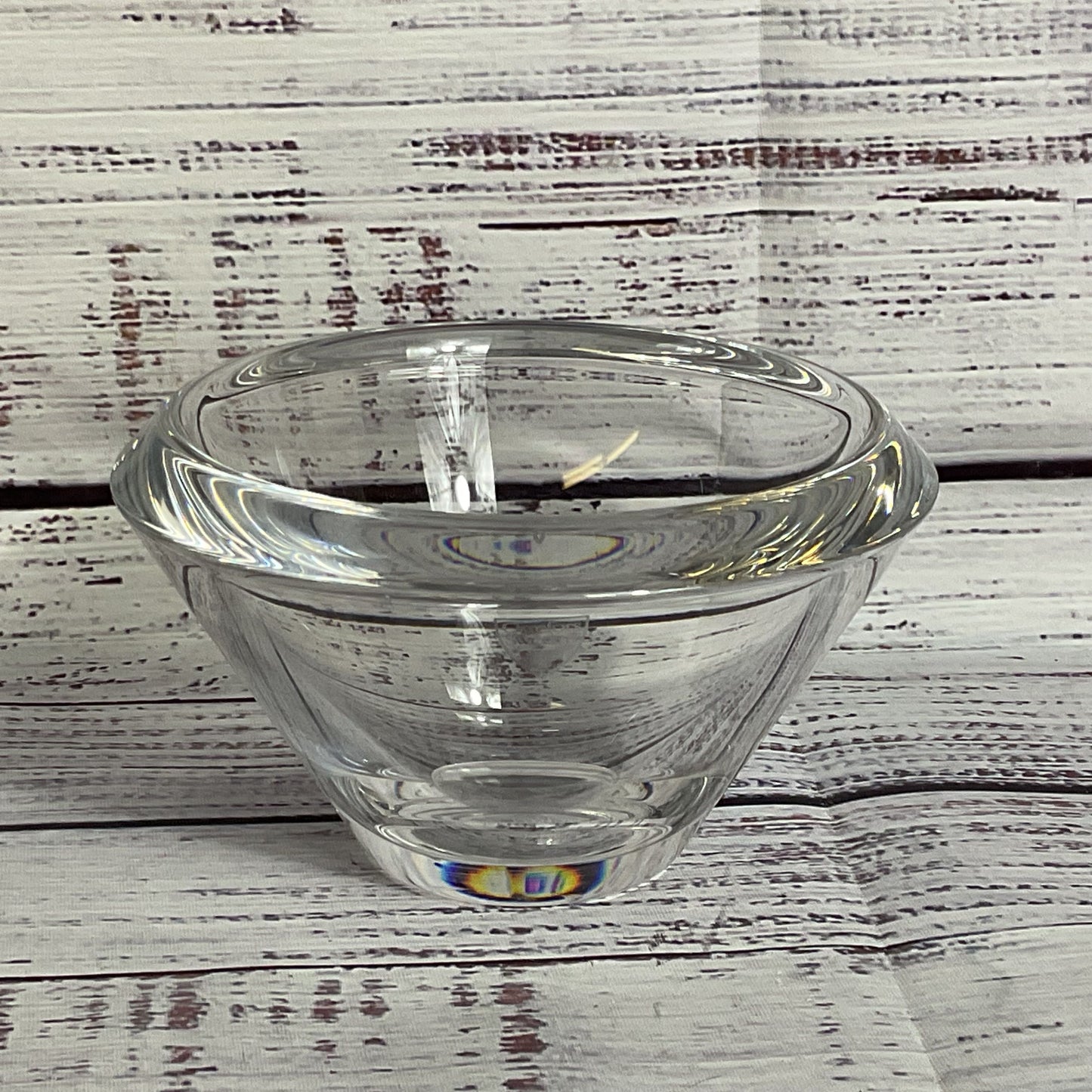 ORREFORS Roma Design By L Bergstrom 5" Crystal Decorative Bowl