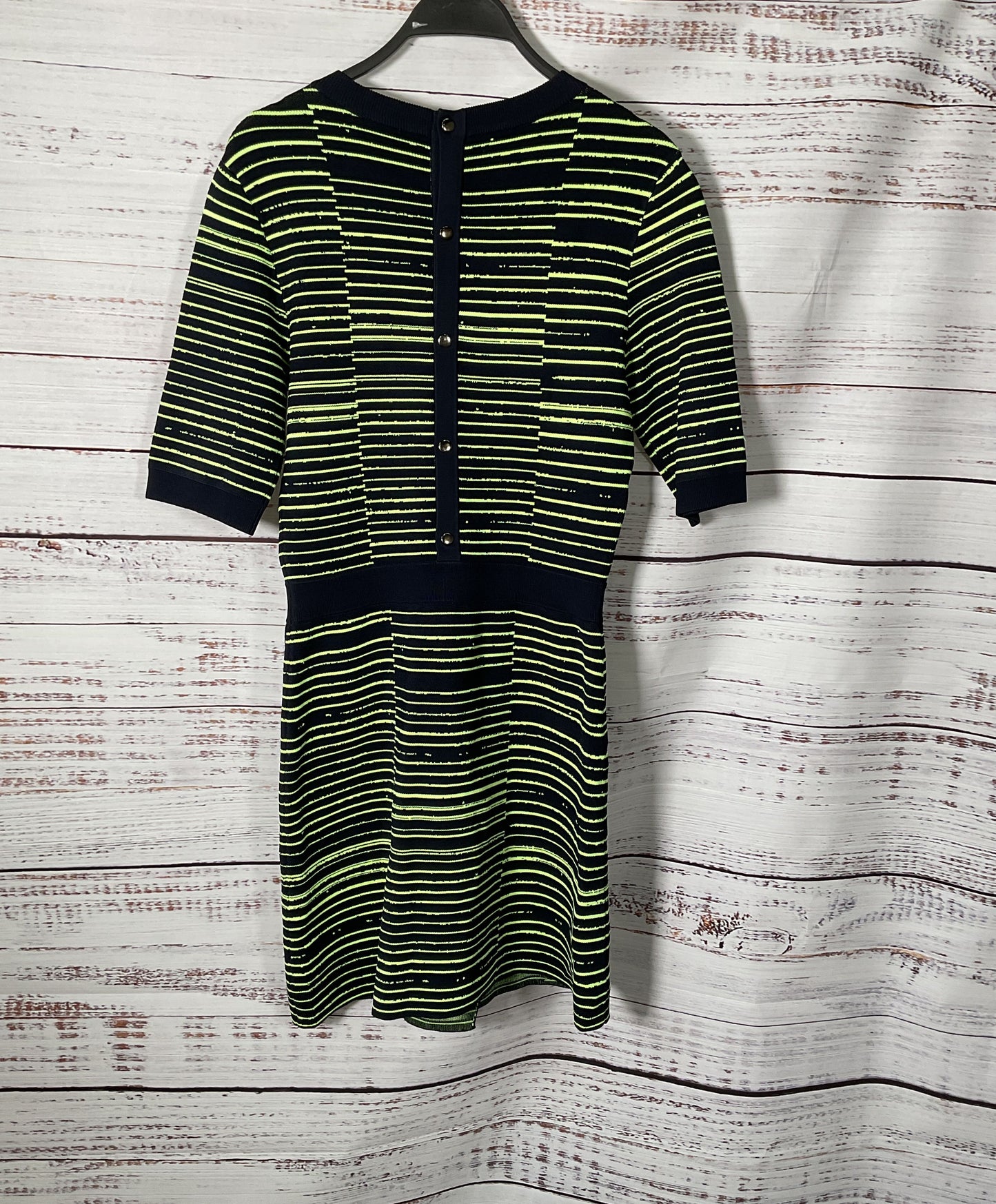 Women's A.L.C. Green & Black Knit Dress Size M