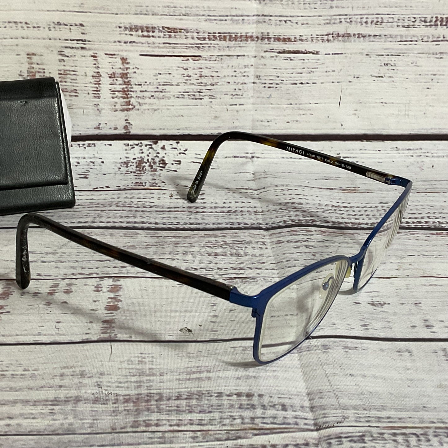 MIYAGI Heidi 1516 Blue Eyeglasses with Case- 54[ ]16 140 (FRAMES ONLY)