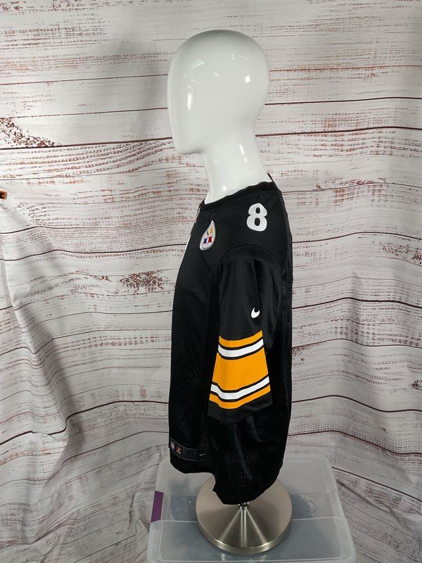 Men's Pittsburgh Steelers Jersey Kenny Pickett #8 NFL Size XL Black