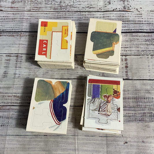 Lot Of 100+ Vintage Donruss/leaf Baseball Puzzle Trading Cards W/ Diamond King