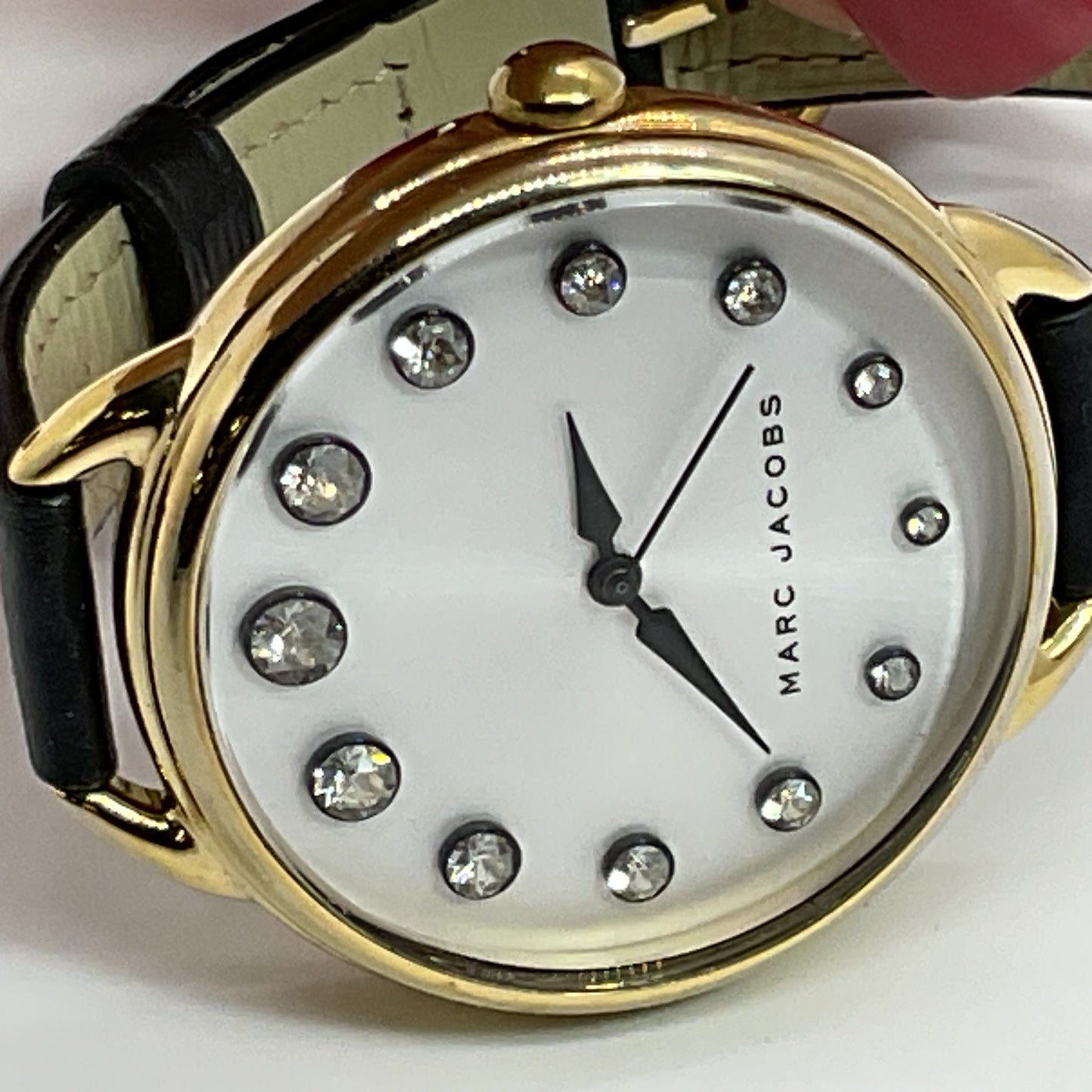 MARC JACOBS Betty Crystals Gold Tone Women's Watch (NEEDS BATTERY)