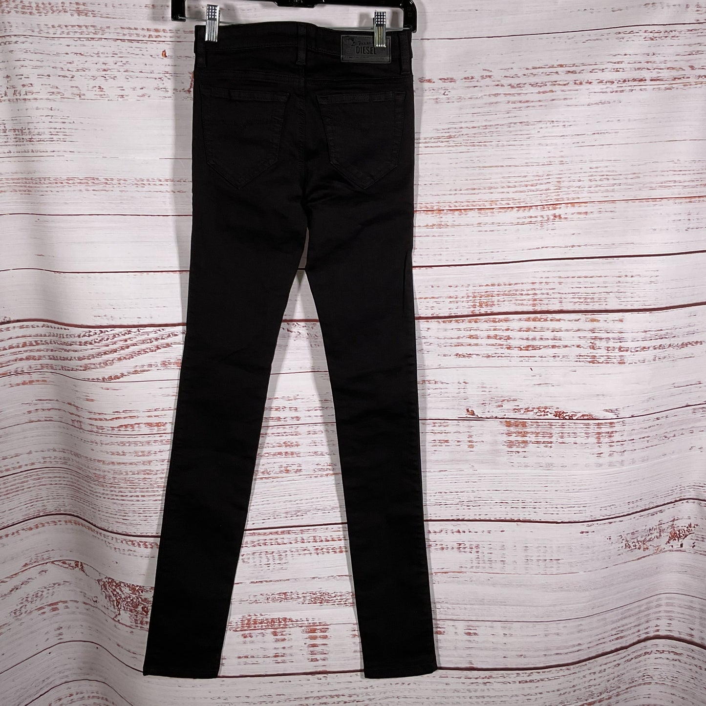 NWT DIESEL Skinzee Women's Black Super Slim Skinny Jeans- SZ 24W x 32L