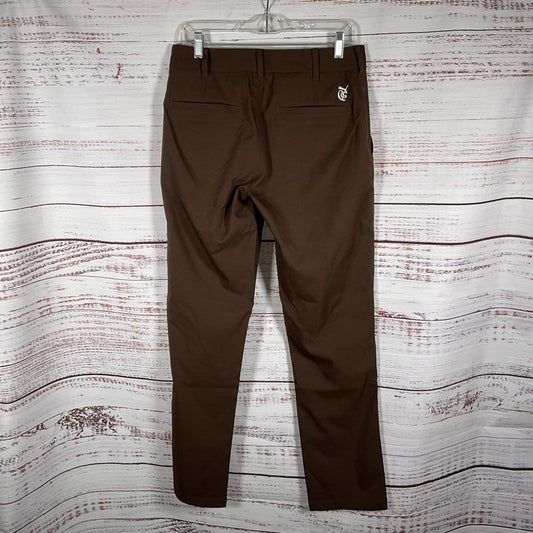 NWT Puma X Quiet Golf Dark Chocolate Brown Athletic Slacks Pants - Size 30x32