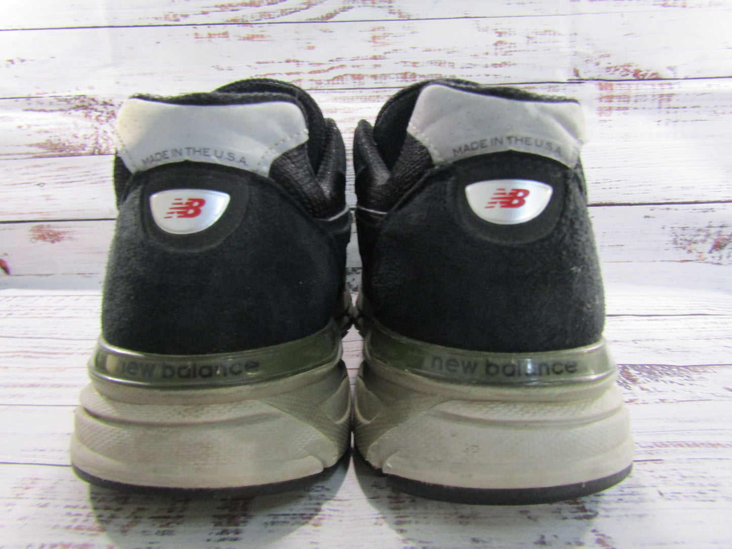 New Balance 990v4 Men's Black Suede Low Top Sneakers Size 14 Made in The U.S.A.