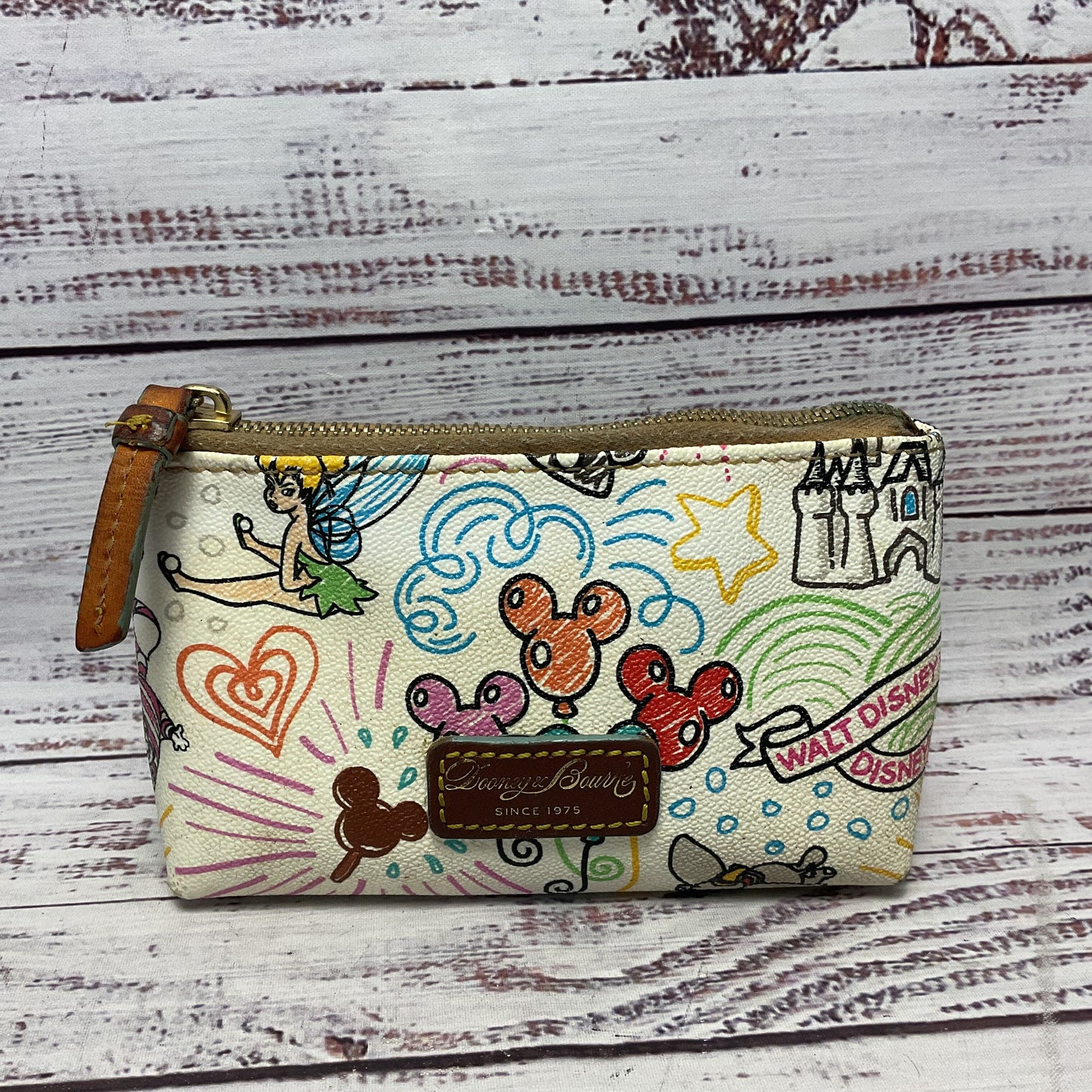 Dooney Bourke X Disney Parks Clutch Cosmetics Case Bag 6x2x4