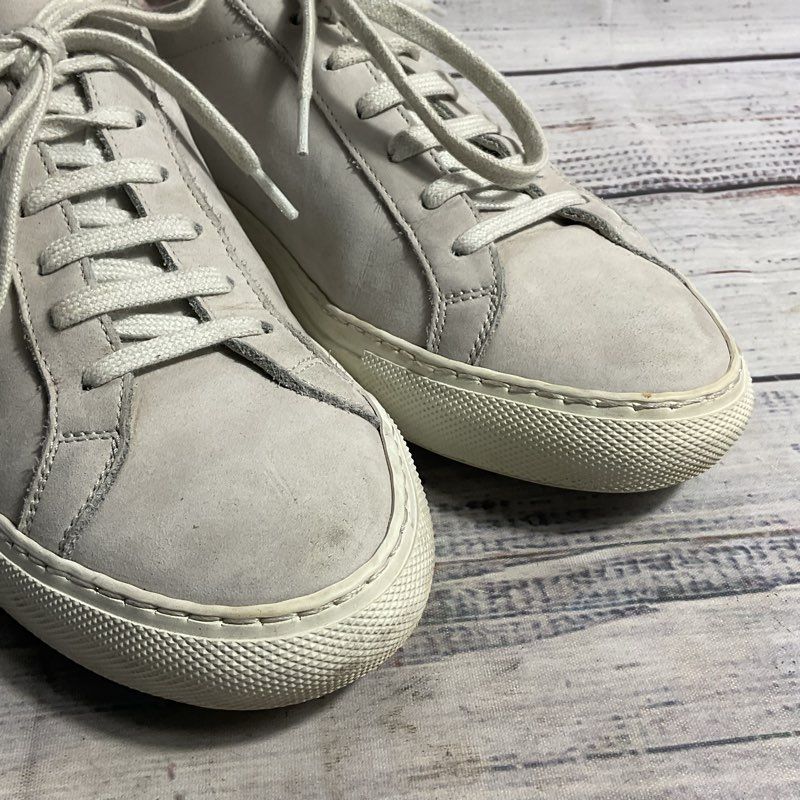 Woman by Common Projects Grey Suede Low Top Sneaker Women's 6 US/36 EU