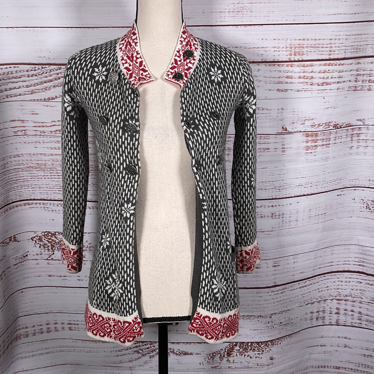 TAHARI Girls Double Breasted Cardigan Sweater- SZ 6X