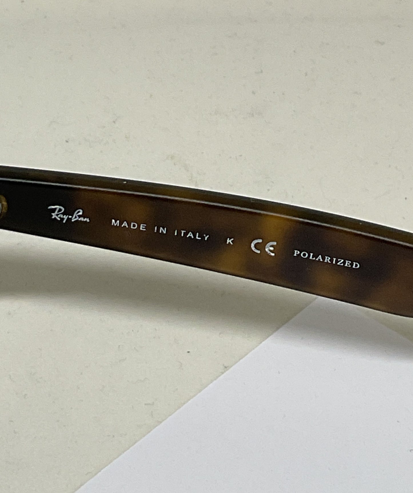 Ray Ban RB2132 Wayfarer Tortoise Polarized Sunglasses Size 145 Italy