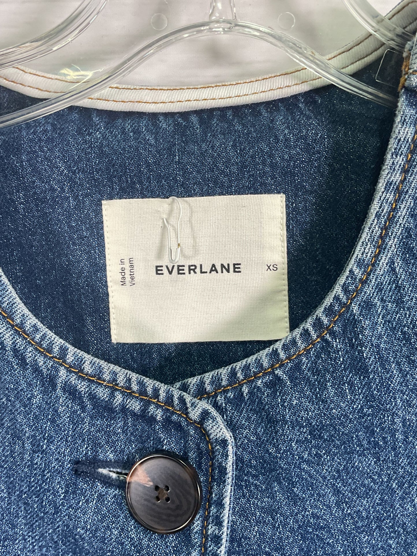 Everlane Blue Button Denim Jacket - Size XS