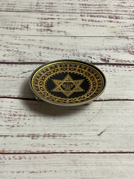 Vintage Damascene Star Of David Mini Plate