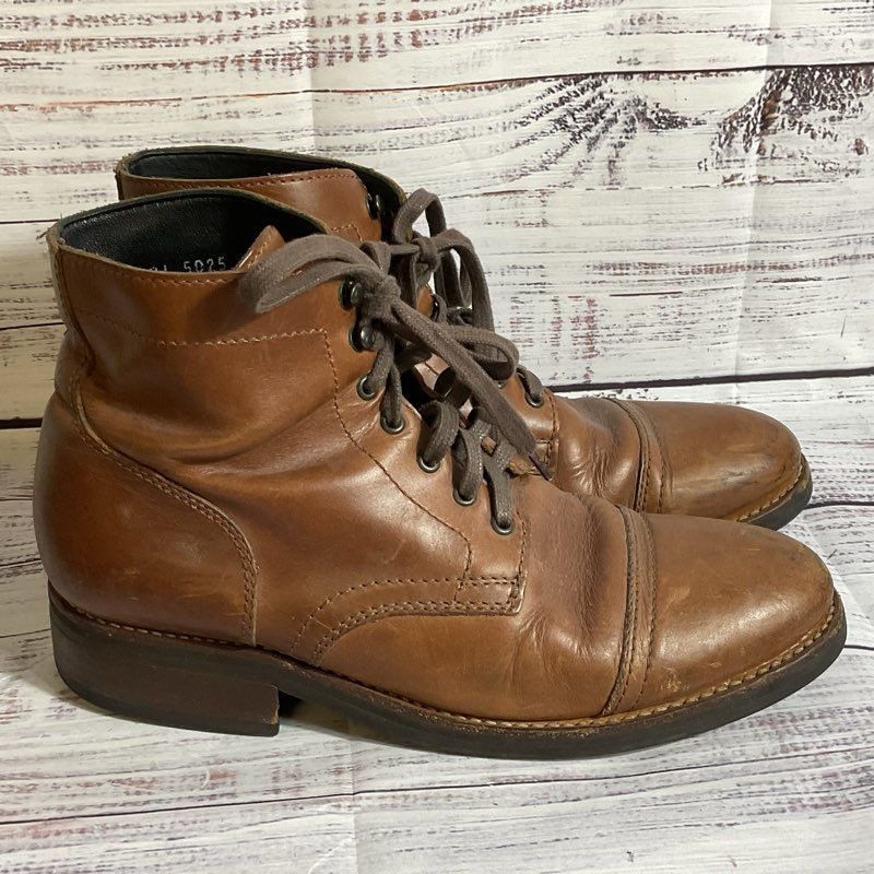 THURSDAY Boot Co. The Captain Men's Brown Leather Boots- SZ 8.5