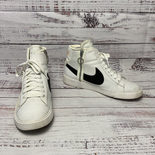 Nike Mid Rebel BQ4022-102 White Asymmetrical Sneaker Casual Shoe Women Size 6.5
