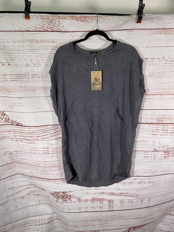 NWT Suen Noaj Women's Stone Wash Charcoal Dress Size XS