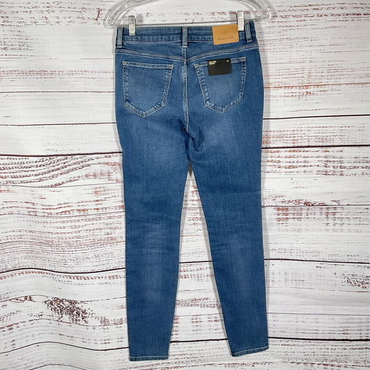 Massimo Dutti Mid Rise Skinny Blue Stretch Jeans Pants - Size 4 New W/ Tags