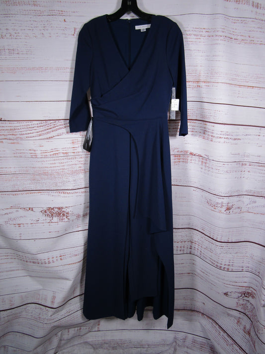 Kay Unger Gina Women's Blue Walk Thru Jumpsuit Size 2 5547465