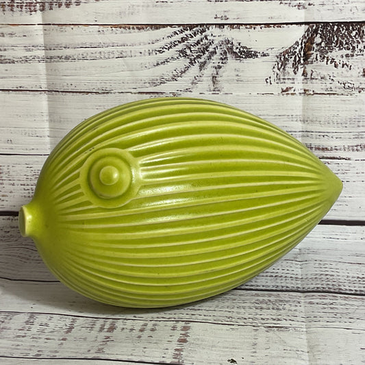JONATHAN ADLER Puffer Blow Fish Green Menagerie Series Sculpture 9.25" (DAMAGED)