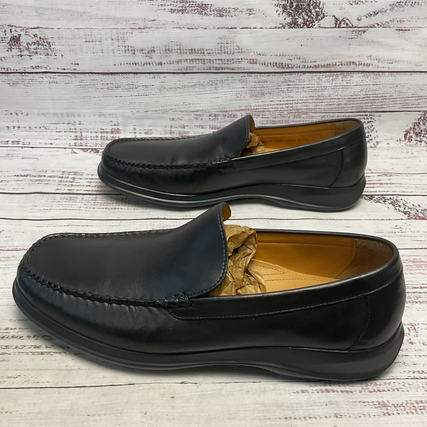 Cole Haan Air Dempsey Venetian Black Leather Loafer Dress Shoe Men 11.5 1/3