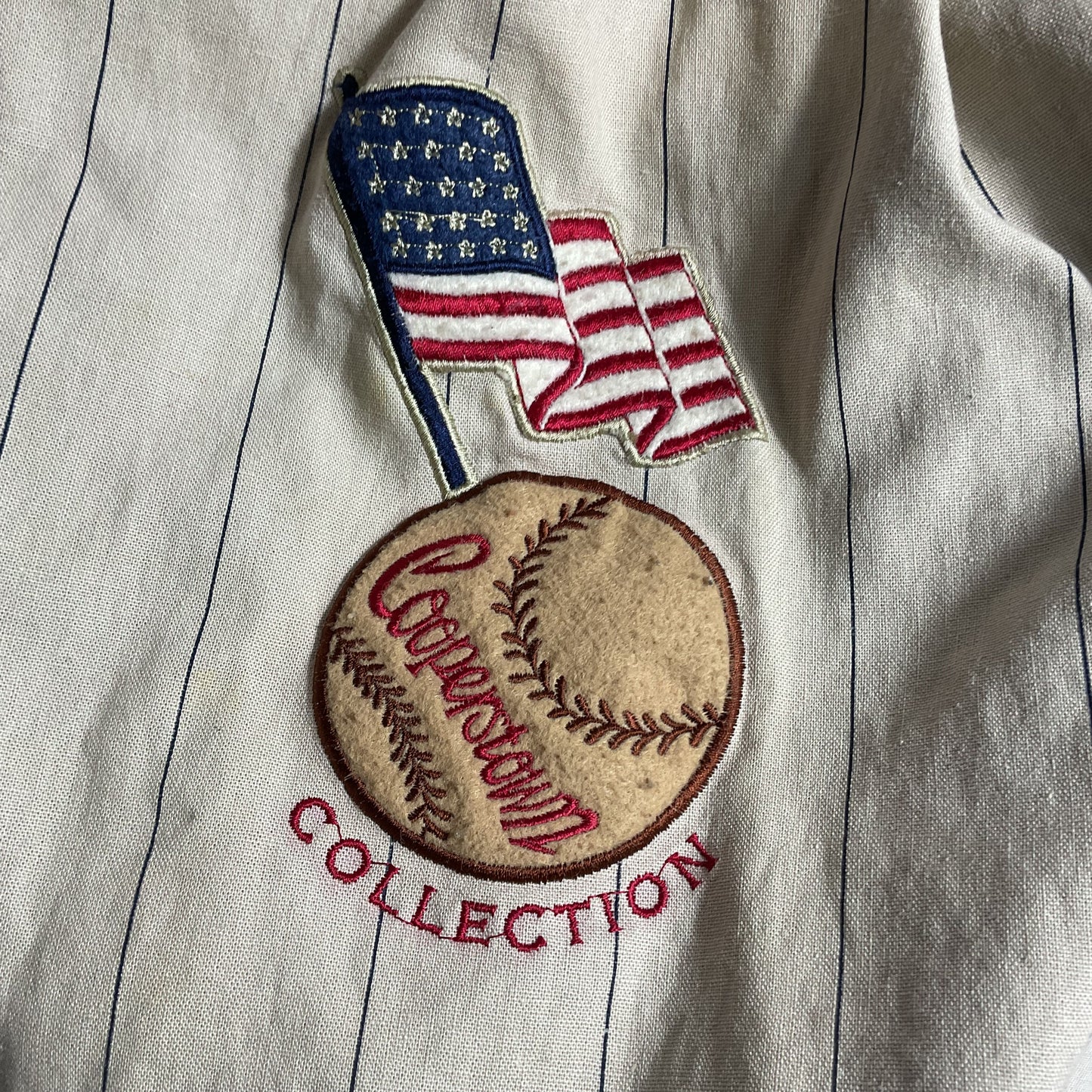 VTG. COPPERTOWN Collection Brooklyn Dodgers Reversible Bomber Jacket- SZ M