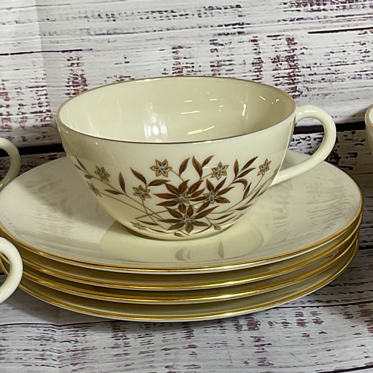 LENOX Starlight 6 Cups And 4 Saucers- 10 pieces (1 of 2)