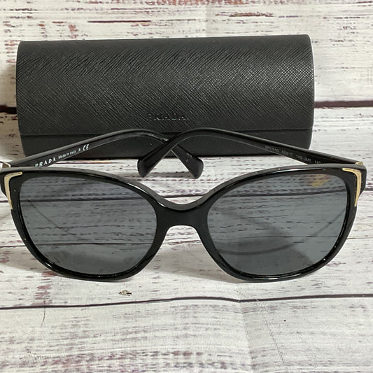 PRADA SPRO10 Women's Black Sunglasses with Case- 55[ ]17 140 (FRAMES ONLY)