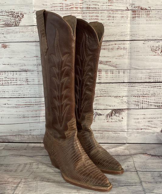 Wonderwest Havannah Tall Western Snip Toe Boots Brown 7