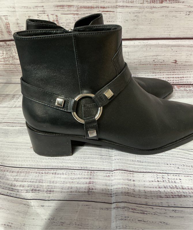 Women's Aquatalia Black Fiamma Ankle Boots Size 11 Retail $525