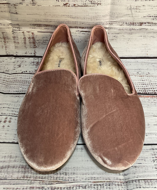 Birdies Velvet The Starling Fuzzy Insert Loafers Dusty Rose 7.5