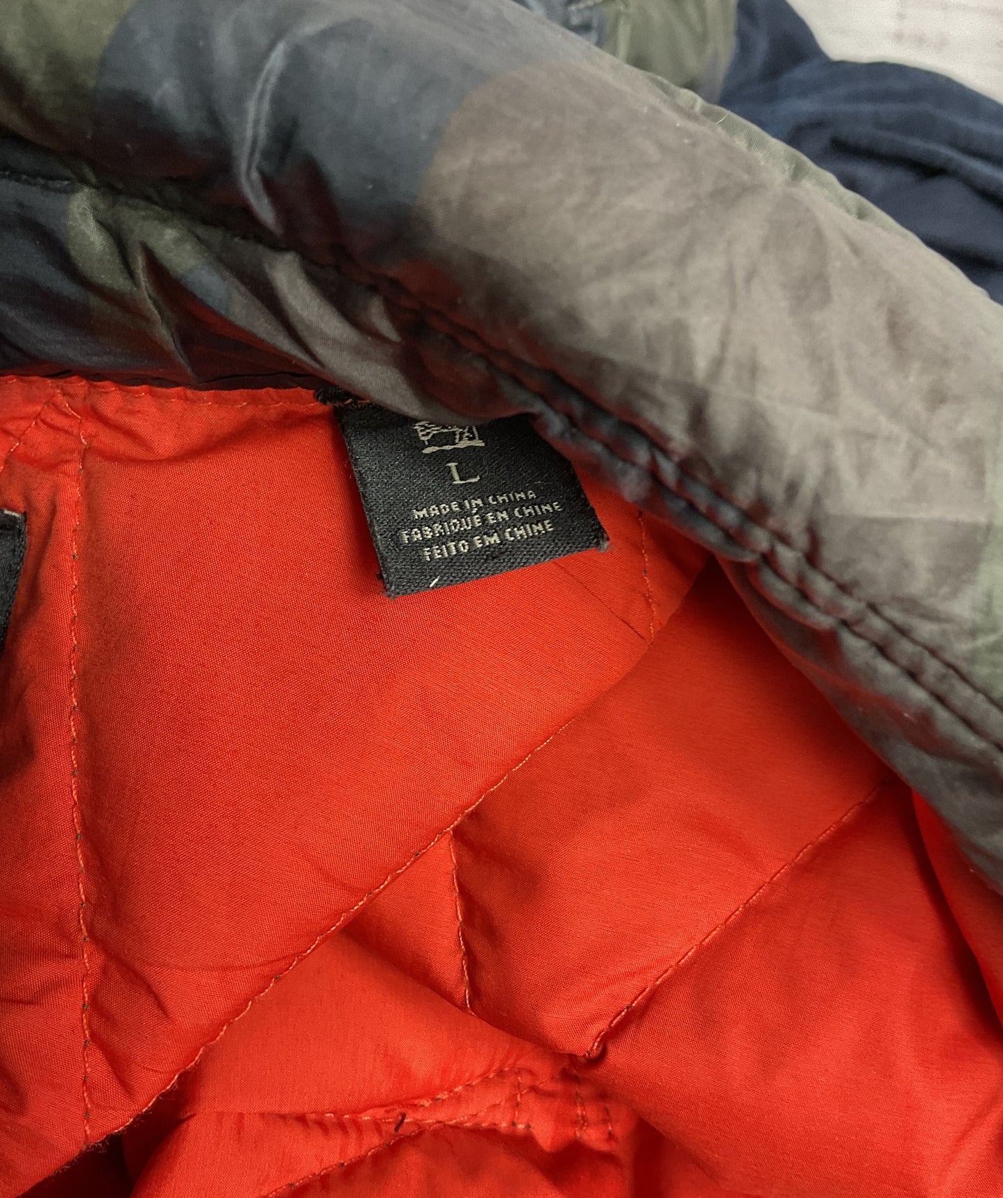 Scotch & Soda Camo Print Quilted Jacket Green L