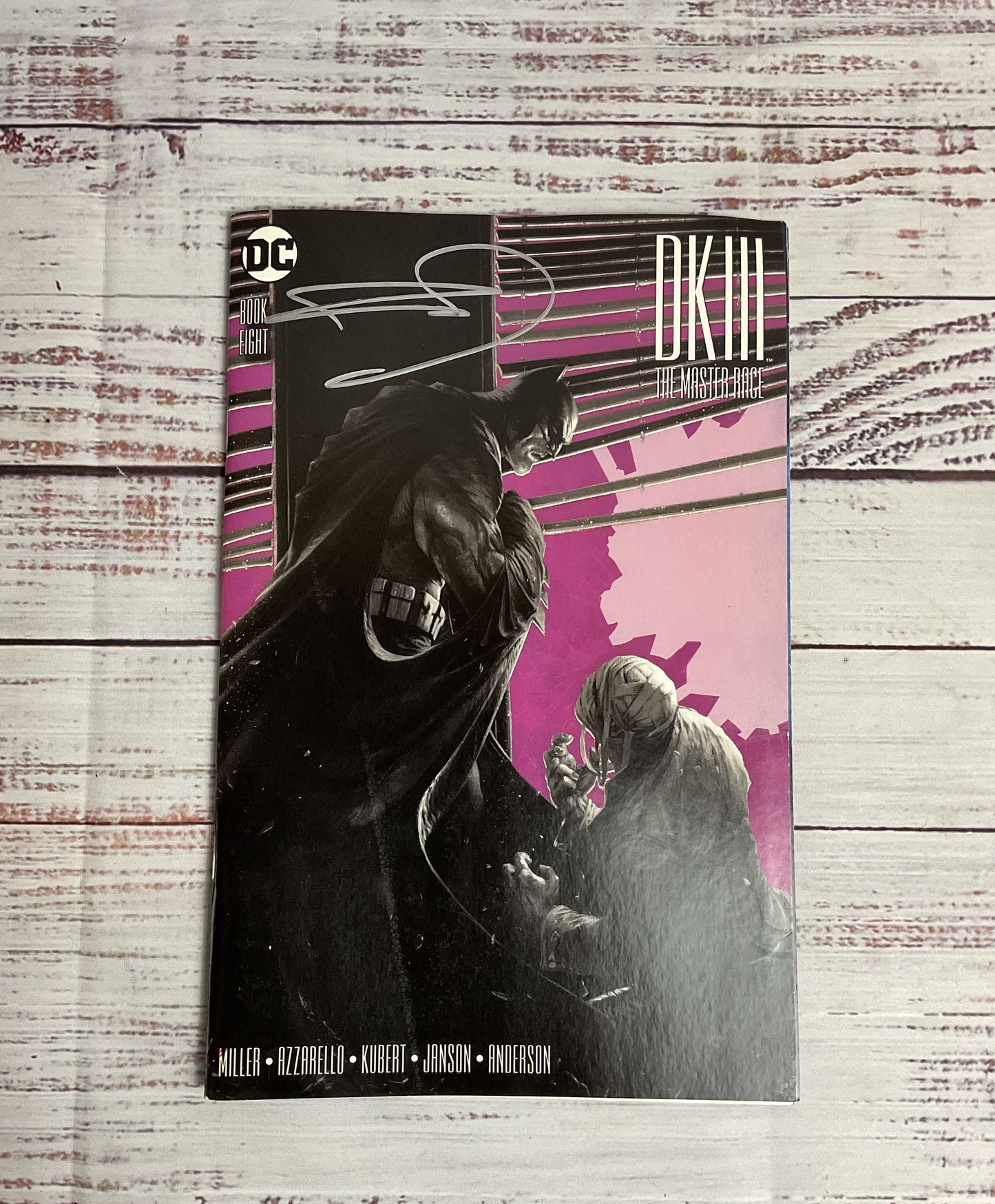 Rare Frank Miller Signed DC Comics Dark Knight Master Race #8 Of 9