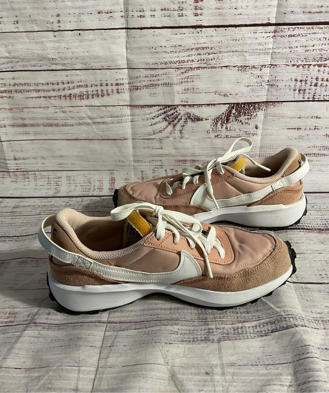 Nike Waffle Debut Shoes Women's 7 Pink Suede Pastel Retro Running DH9523-600