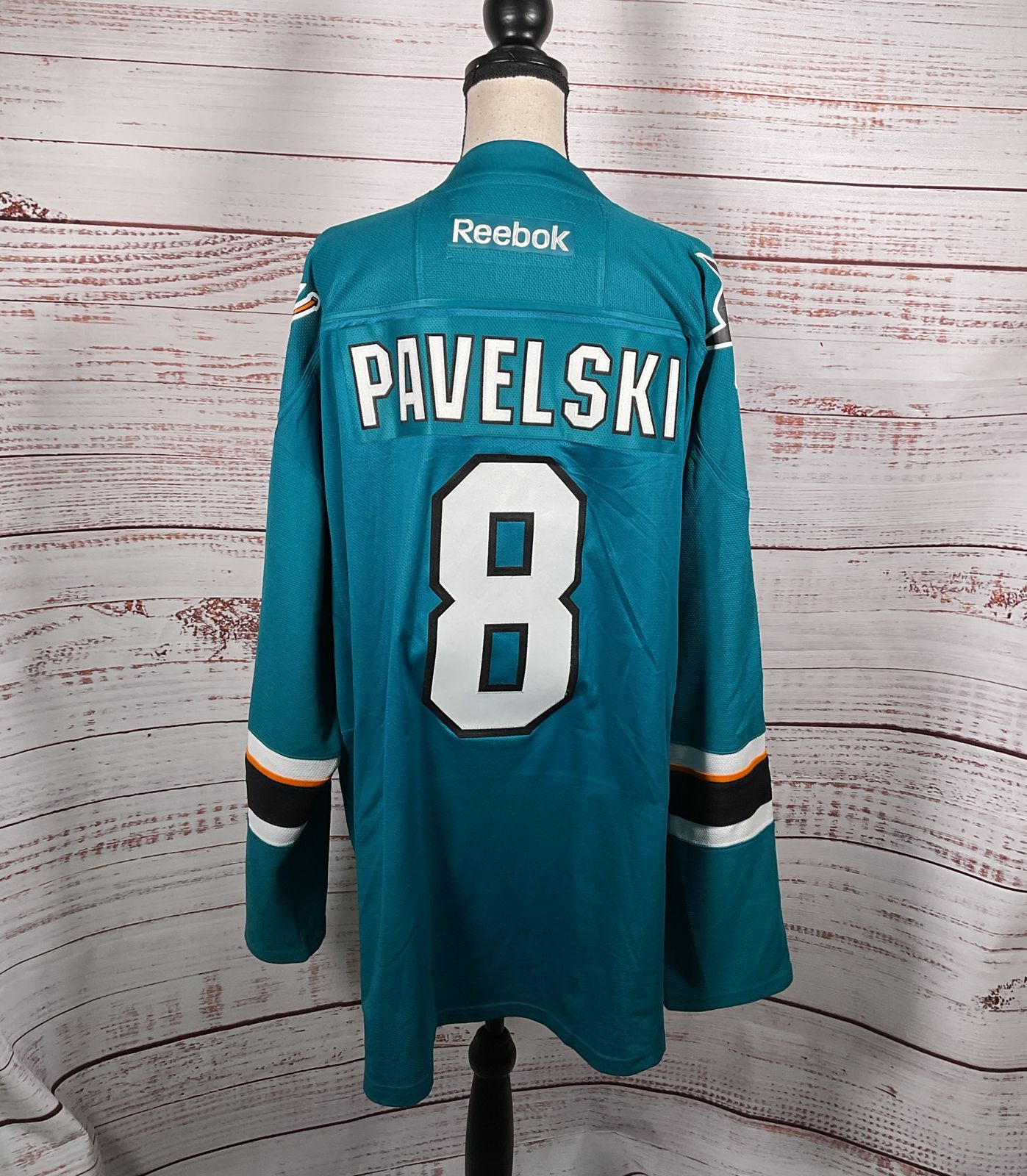Reebok San Jose Sharks NHL Joe Pavelski Hockey Jersey Teal XXL