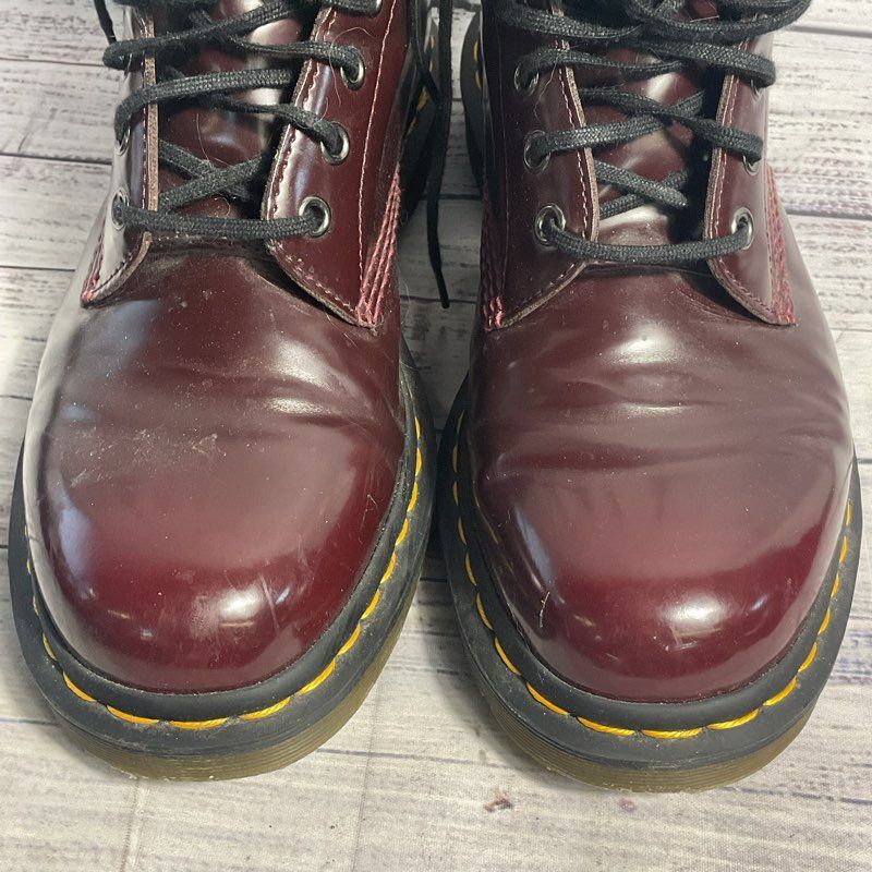Dr. Martens 1460 Red Vegan Leather Combat Boots 23756 Men's 10/Women's 11 US
