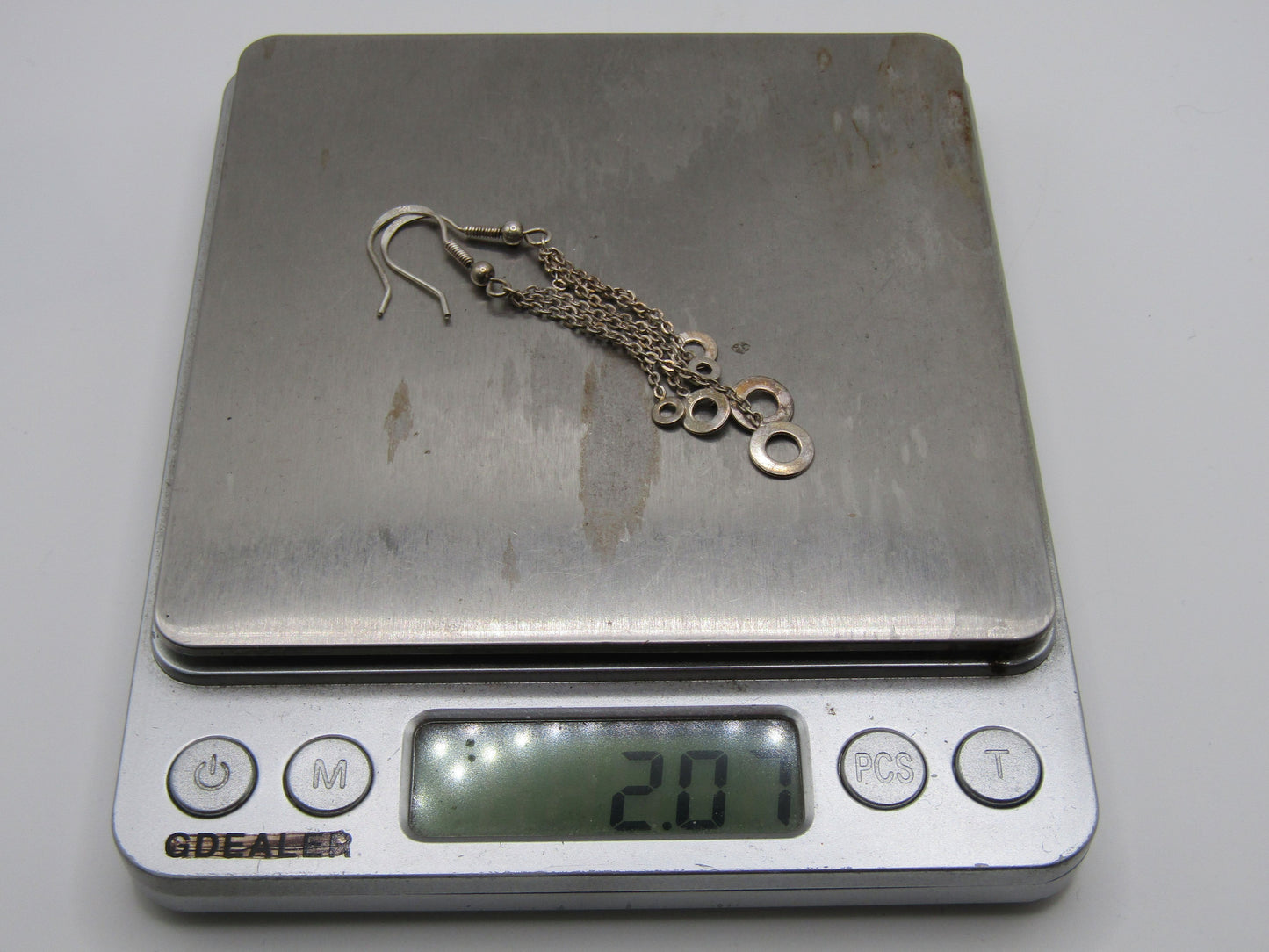 Sterling Silver Chain Link Drop Dangle Earrings