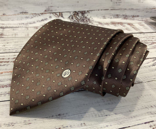 Vintage Versace Men's Brown Silk Tie