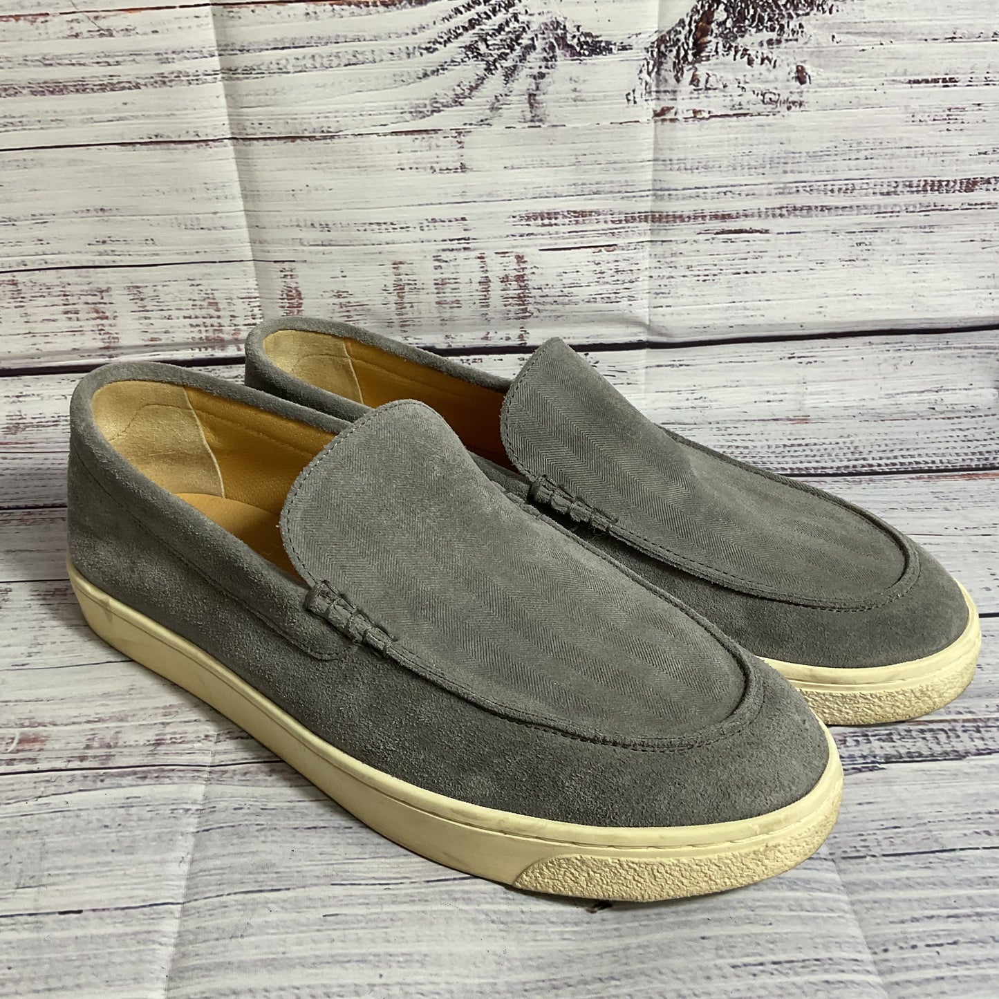 BRUNO CUCINELLI Women's Gray Suede Loafer Shoes- SZ 8