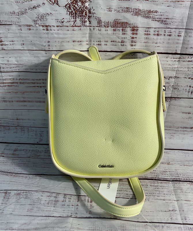 NWT Calvin Klein Endive Faux Leather Willow Crossbody Women's