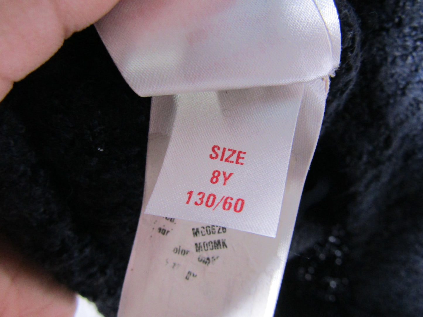 Marni Girl's Blue Wool Blend Logo Embroidered Long Sleeve Dress Size 8Y