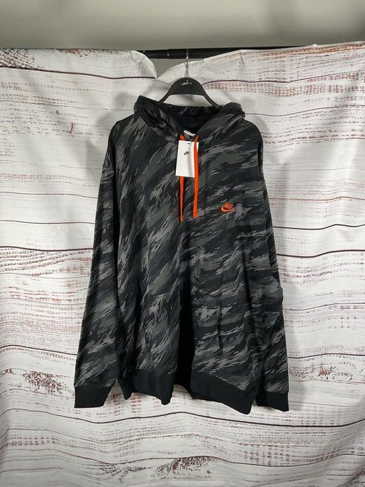 Nike NSW Sports Essentials Club Fleece Hoodie Size 4XL Tall DD5126-010 Black