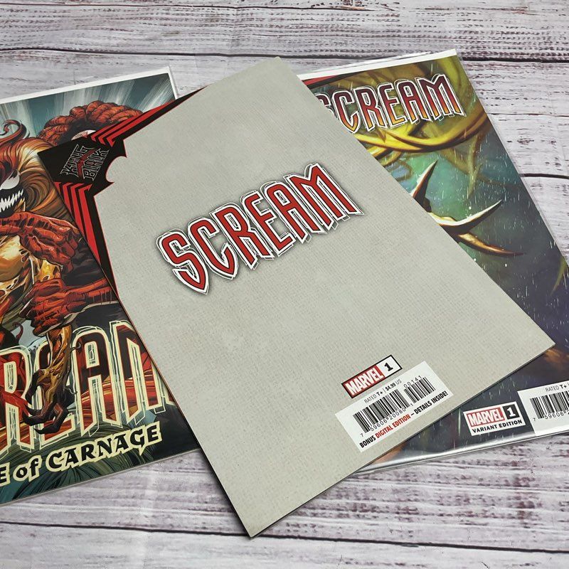 Carnage & Scream 5 Pc. Mixed Marvel Comic Lot Absolute King In Black White Blood