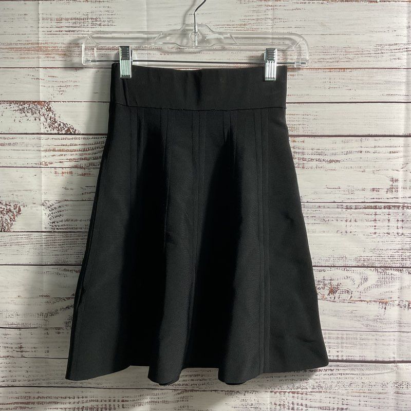 Ted Baker Black Elastic Waist Pencil Mini Skirt - Size XS