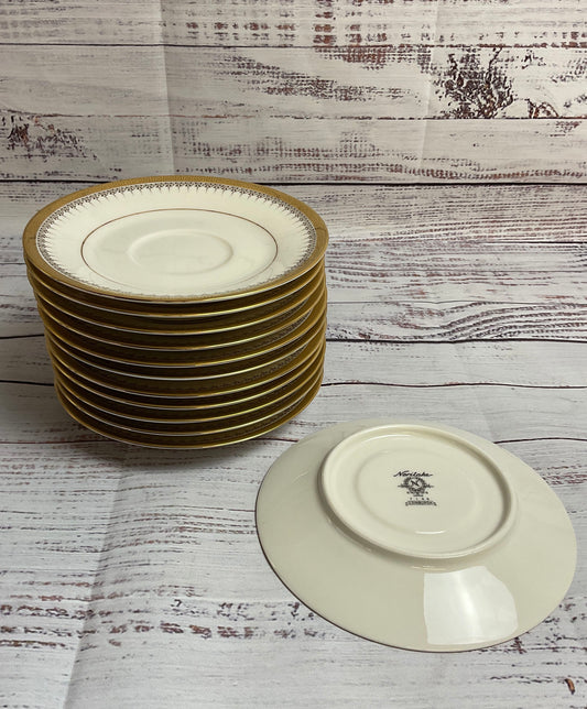 Vintage 1972 Set Of 12 Edinburgh Noritake Tea Cup Saucers