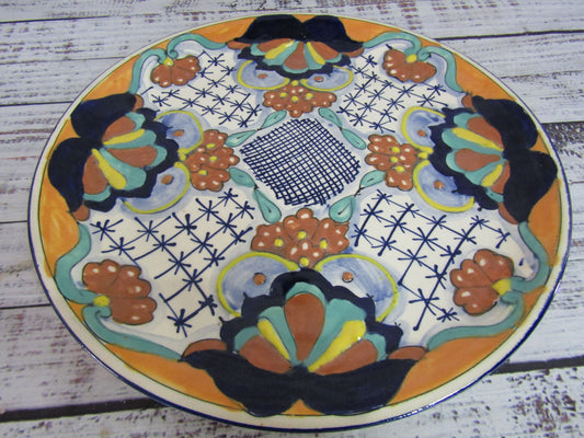 Novica Zacatlan Sunflower by Pedro Tecayehuatl Handcrafted Plate