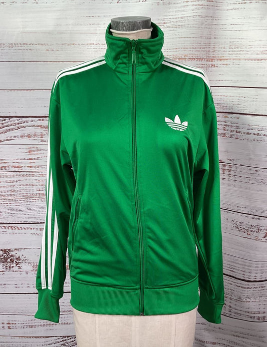 Adidas Originals Firebird Jacket Track Jacket Green Shiny Trefoil S